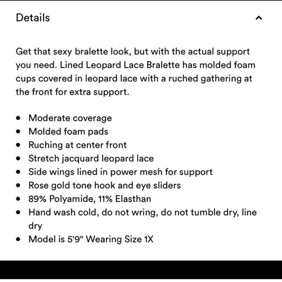 Savage fenty leopard bralette size 1X - Picture 2 of 8